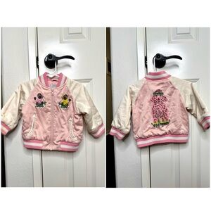 Stella McCartney Pink Baby Bomber Jacket 9 months | Baby Kids Designer Clothes